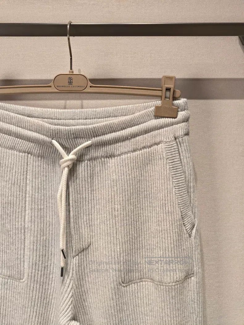 Brunello Cucinelli Brunello Cucinelli size L Cashmere knitted jogging pants Size US 31 - 3 Thumbnail