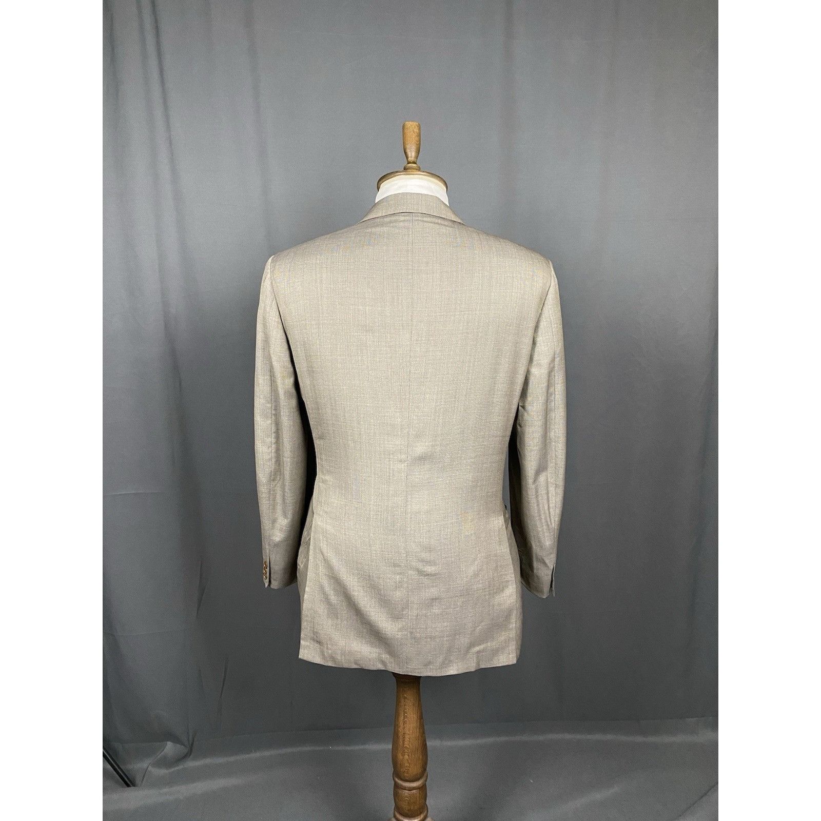 Brioni Brioni Men's Gray Wool Silk 3-Button Blazer Jacket Size 52 Size 52R - 7 Thumbnail