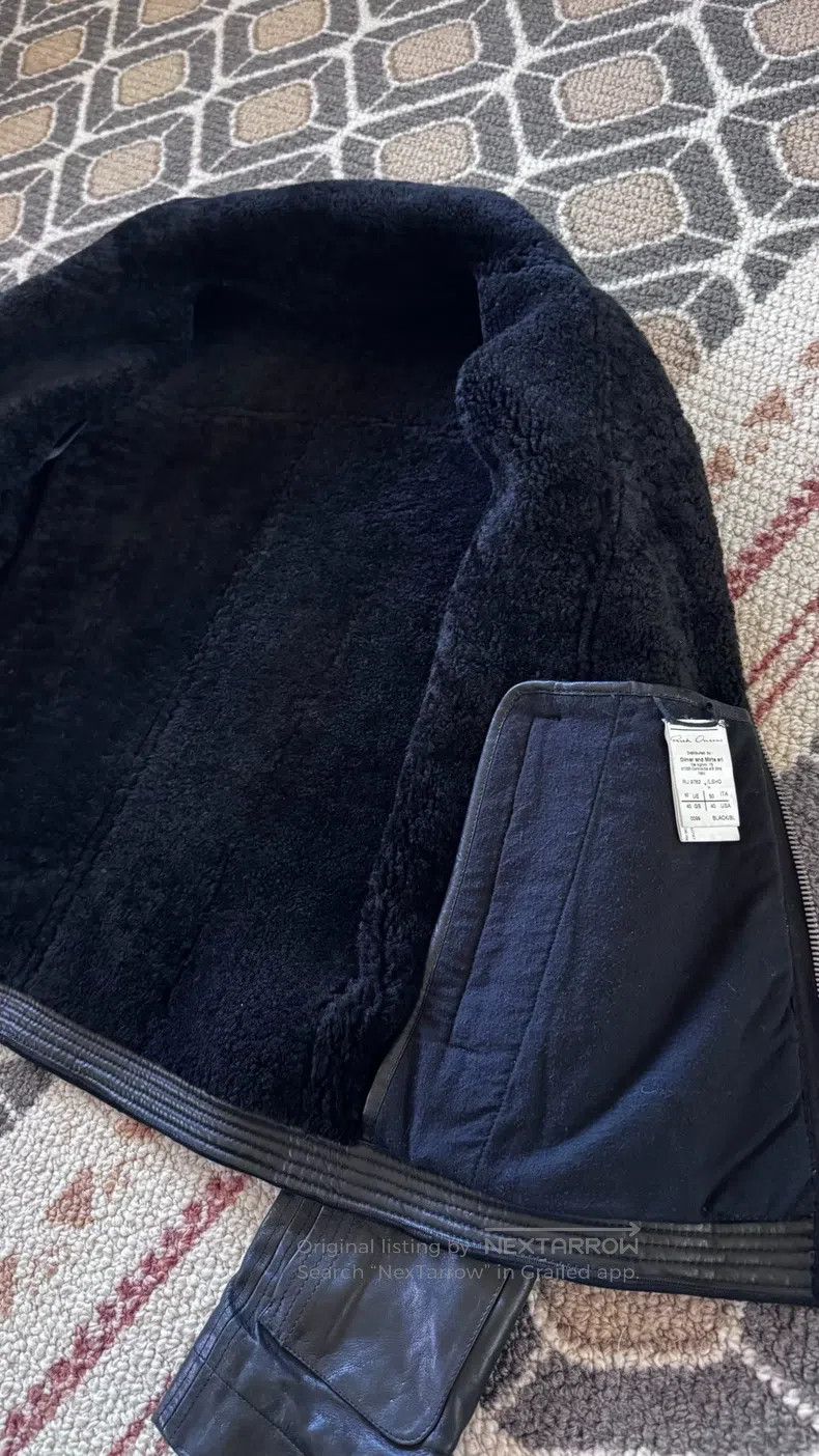 Rick Owens RICK OWENS Black fur and leather jacket size 50 Size US M / EU 48-50 / 2 - 6 Thumbnail