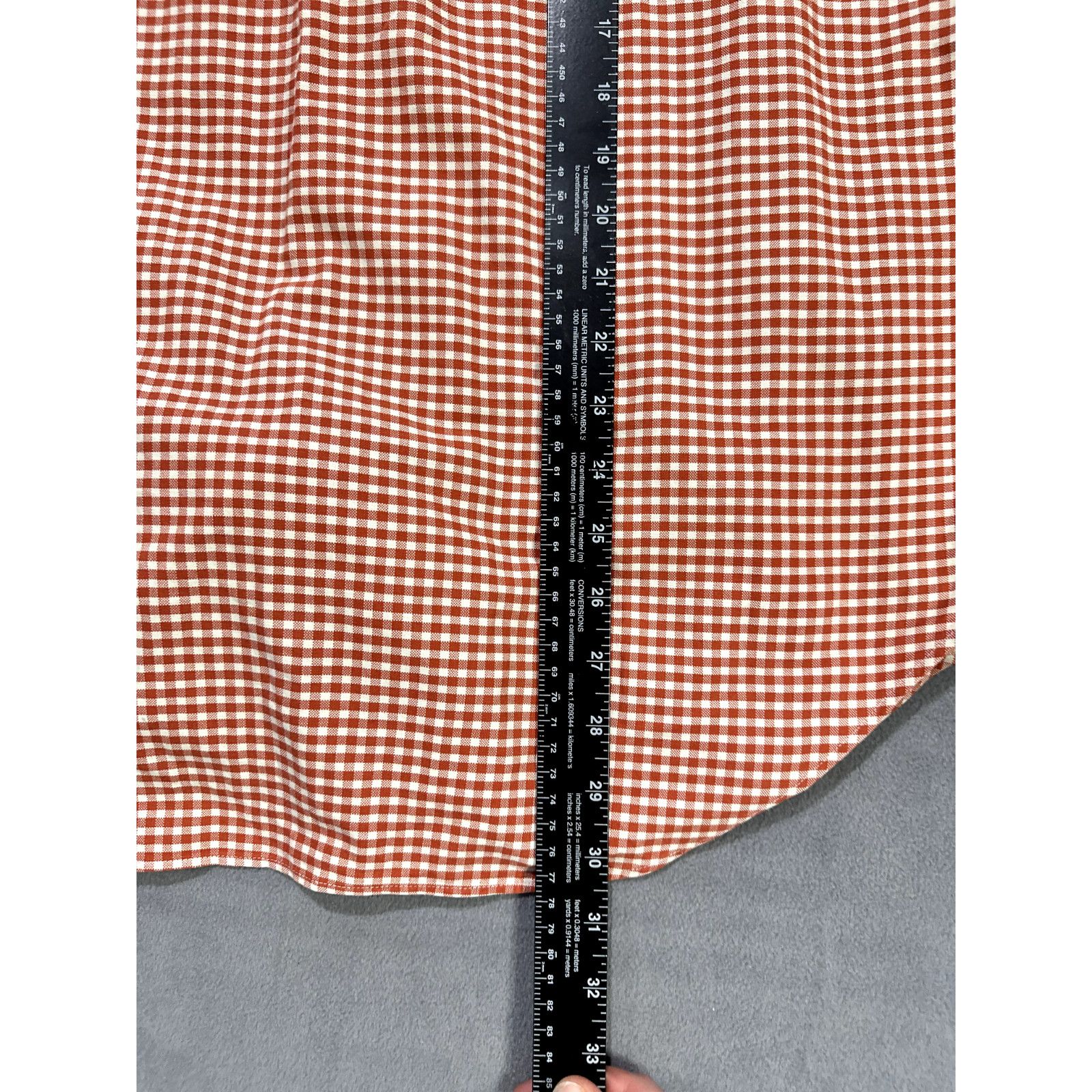 Polo Ralph Lauren Polo Button Up Ralph Lauren Mens Orange Checkered Plaid Size US L / EU 52-54 / 3 - 8 Thumbnail