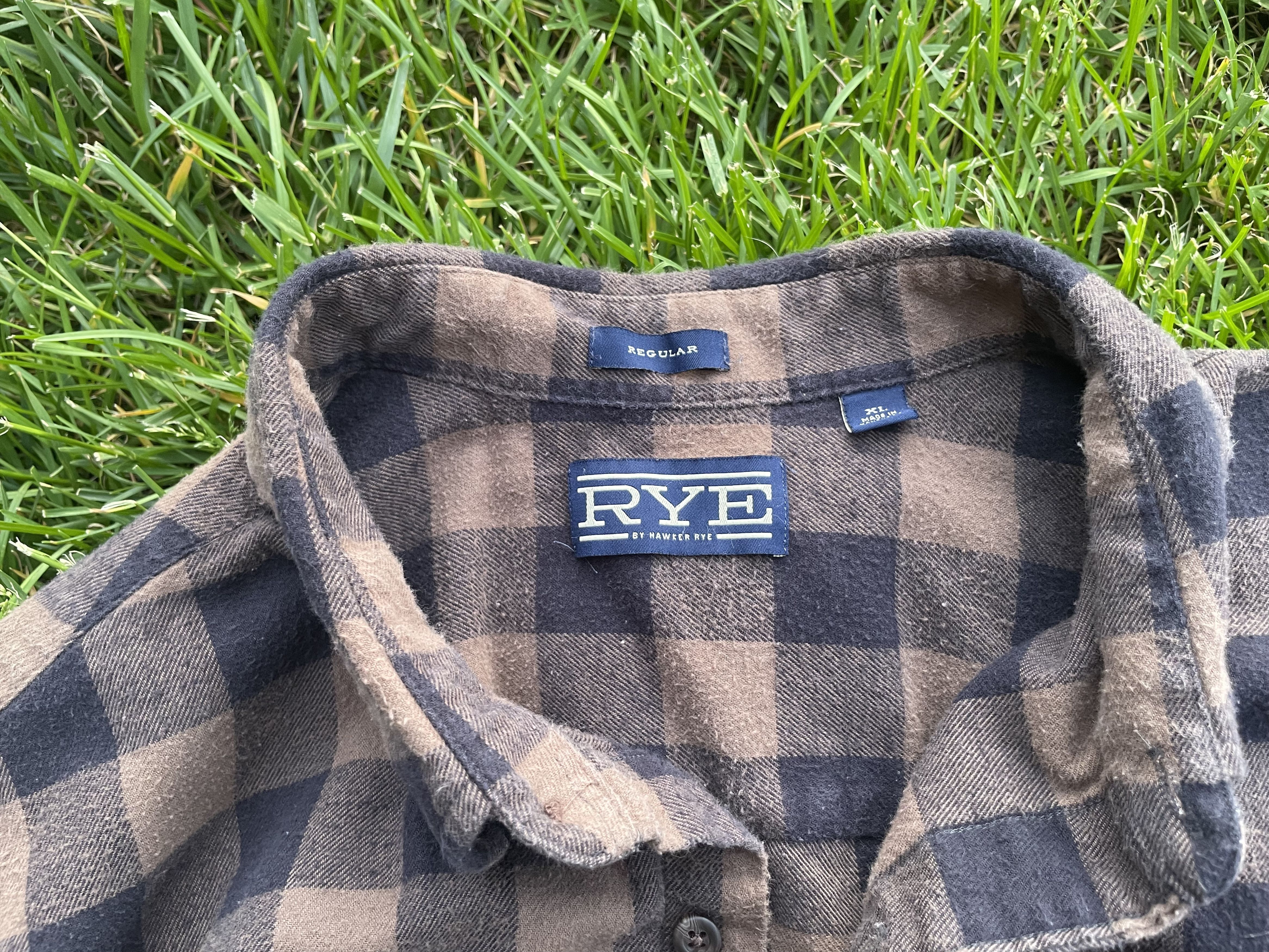 Other Hawker Rye Brown Flannel Button Up Size US L / EU 52-54 / 3 - 3 Thumbnail