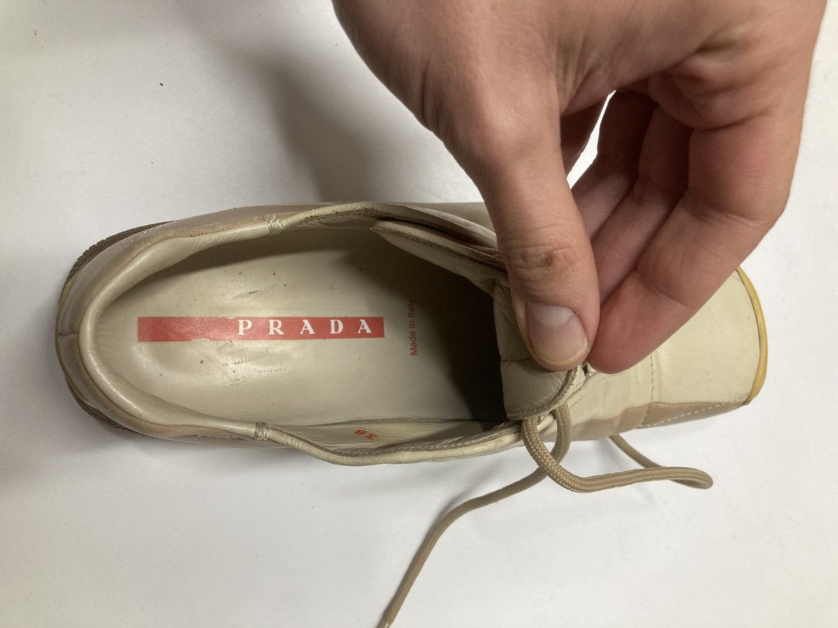 Prada 90s Archival Prada Linea Rossa Bowling Lowtop Sneakers Size US 9 / IT 39 - 5 Thumbnail