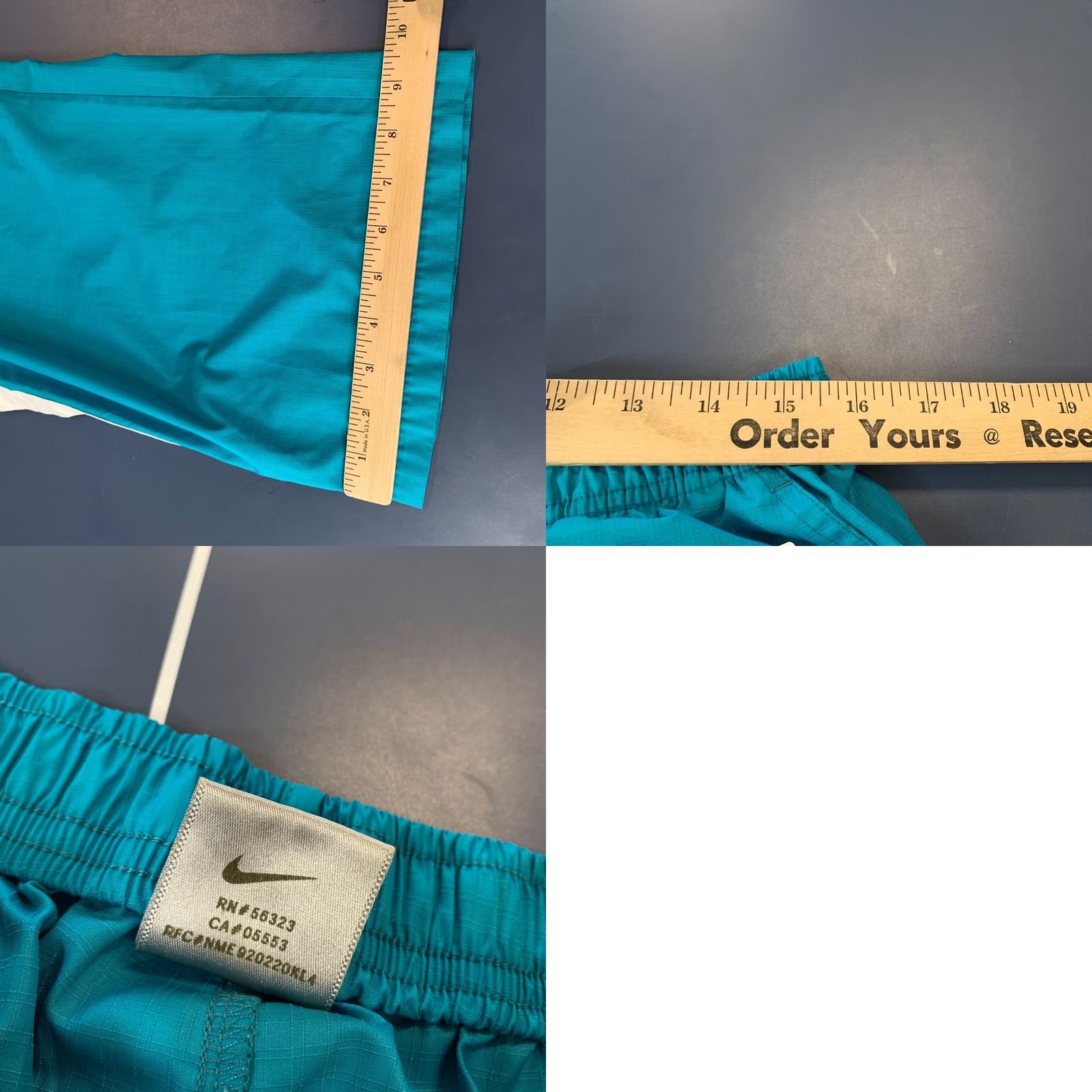 Nike Vintage Nike Pants Womens XL Teal Swoosh Windbreaker Fits 31x32 Size 40" / US 18 - 10 Thumbnail