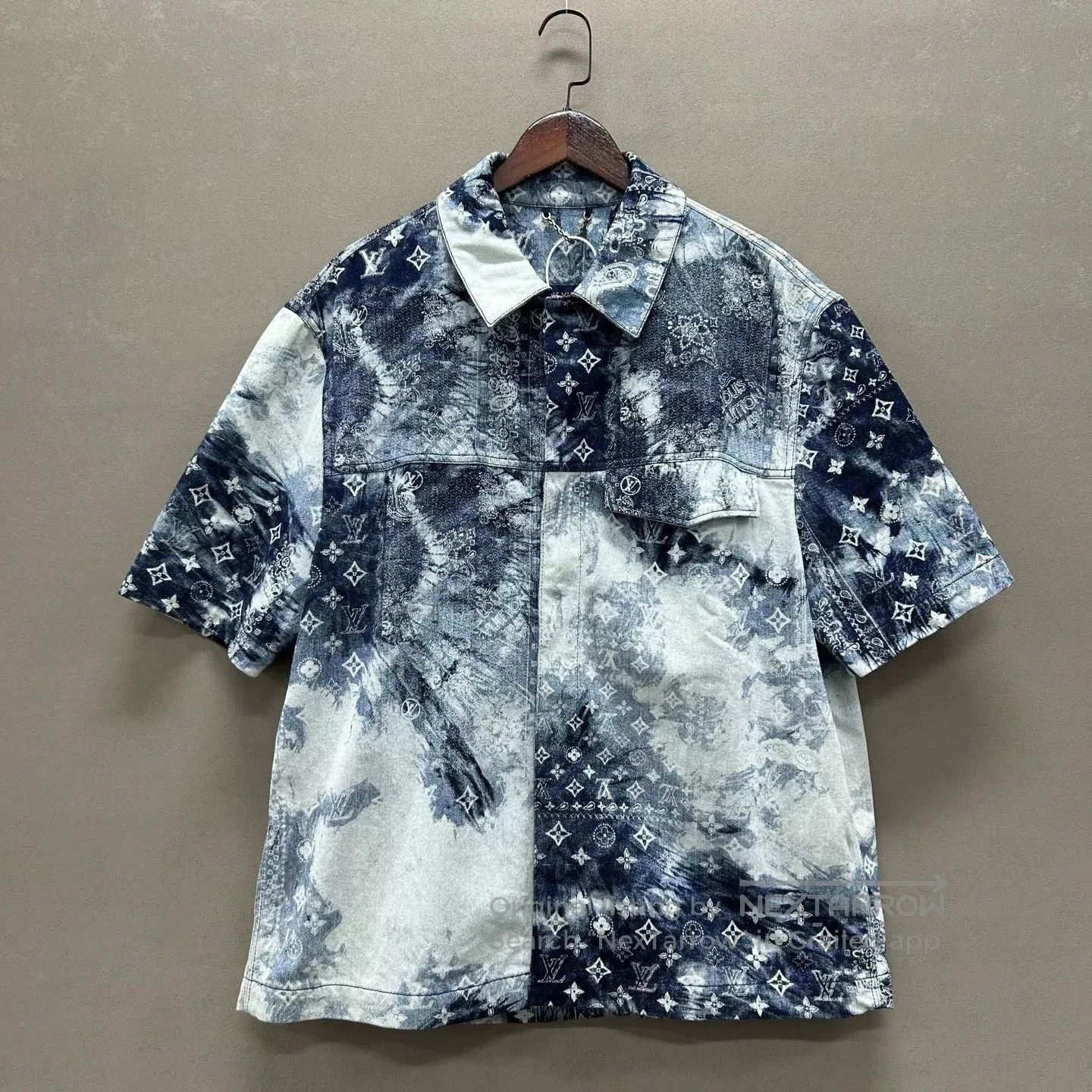 Louis Vuitton Tie-Dye Denim Shirt L.