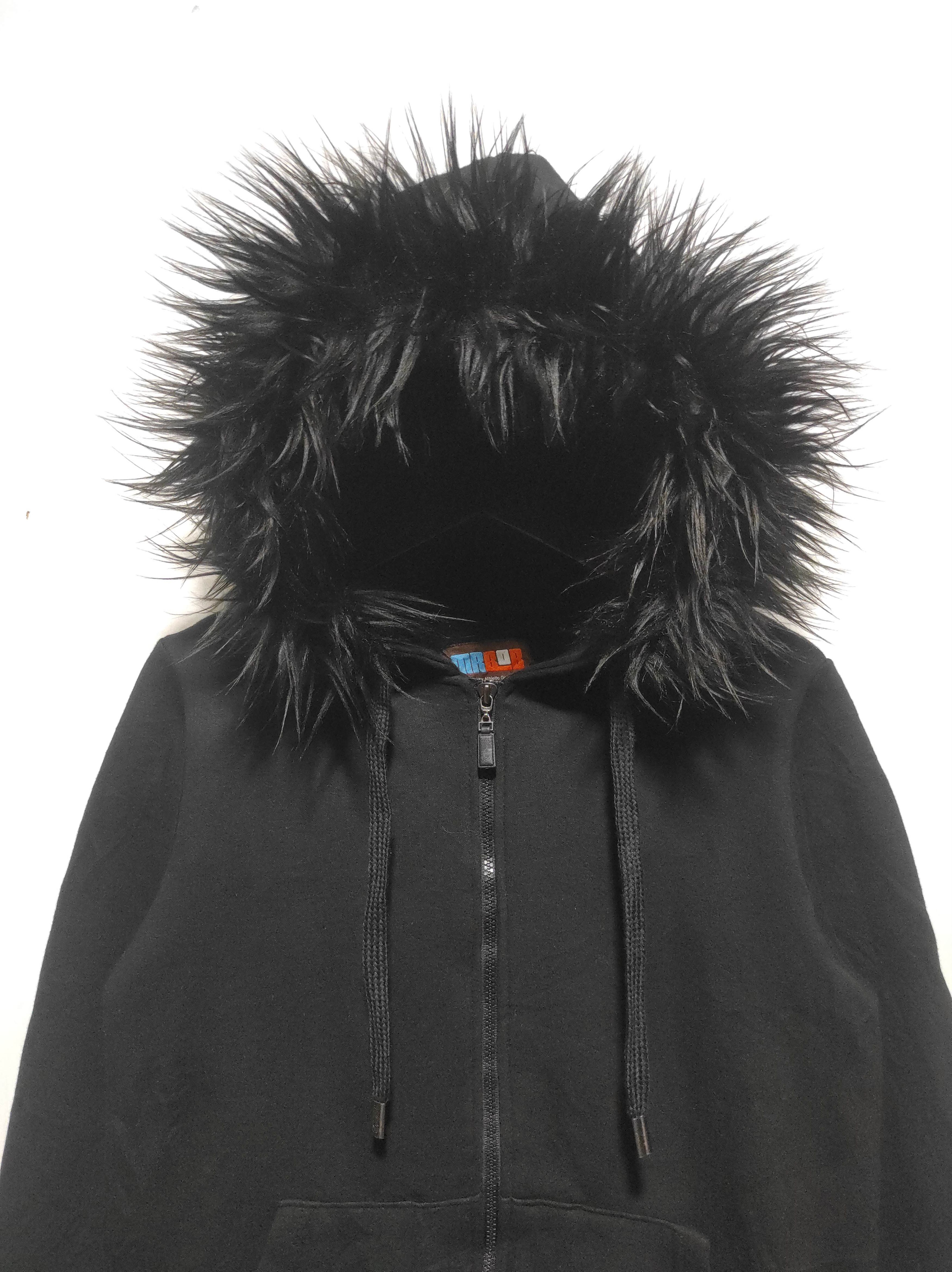 If Six Was Nine Mr.Bob Black Zipper Fur Hoodie if6was9 LGB style Size US S / EU 44-46 / 1 - 2 Thumbnail