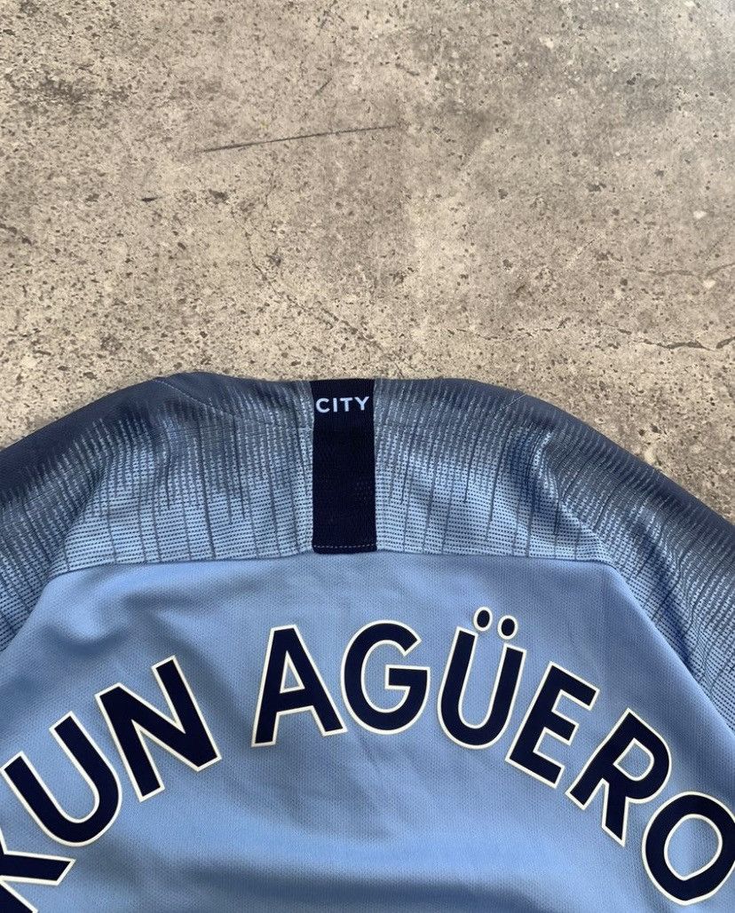 Nike × Vintage Vintage Nike Manchester City Kun Aguero 2018 Blockore Size US XL / EU 56 / 4 - 15 Thumbnail