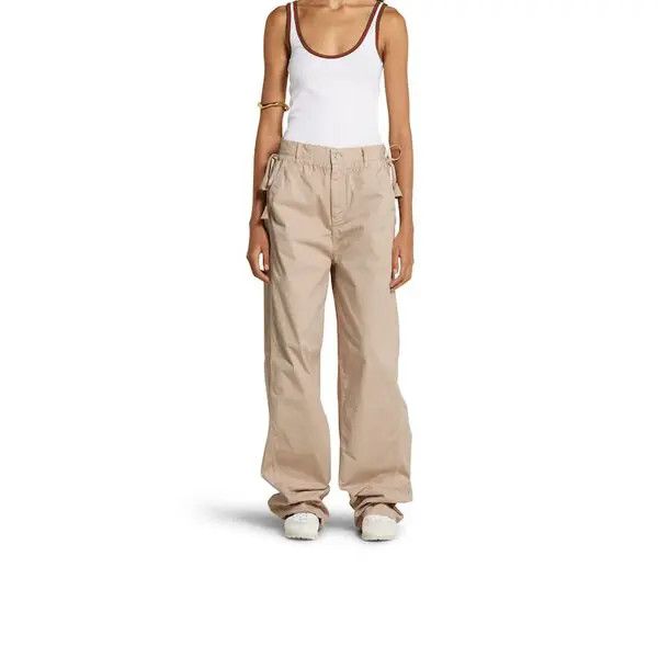 Gucci o1la5ras0526 Cotton Twill Pants With Tie Sides in Beige Size 32" / US 10 / IT 46 - 3 Thumbnail