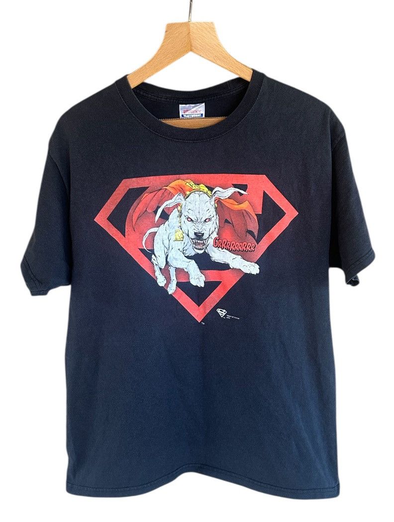 Vintage Krypto The Super Dog Graphitti DC Comics Shirt L