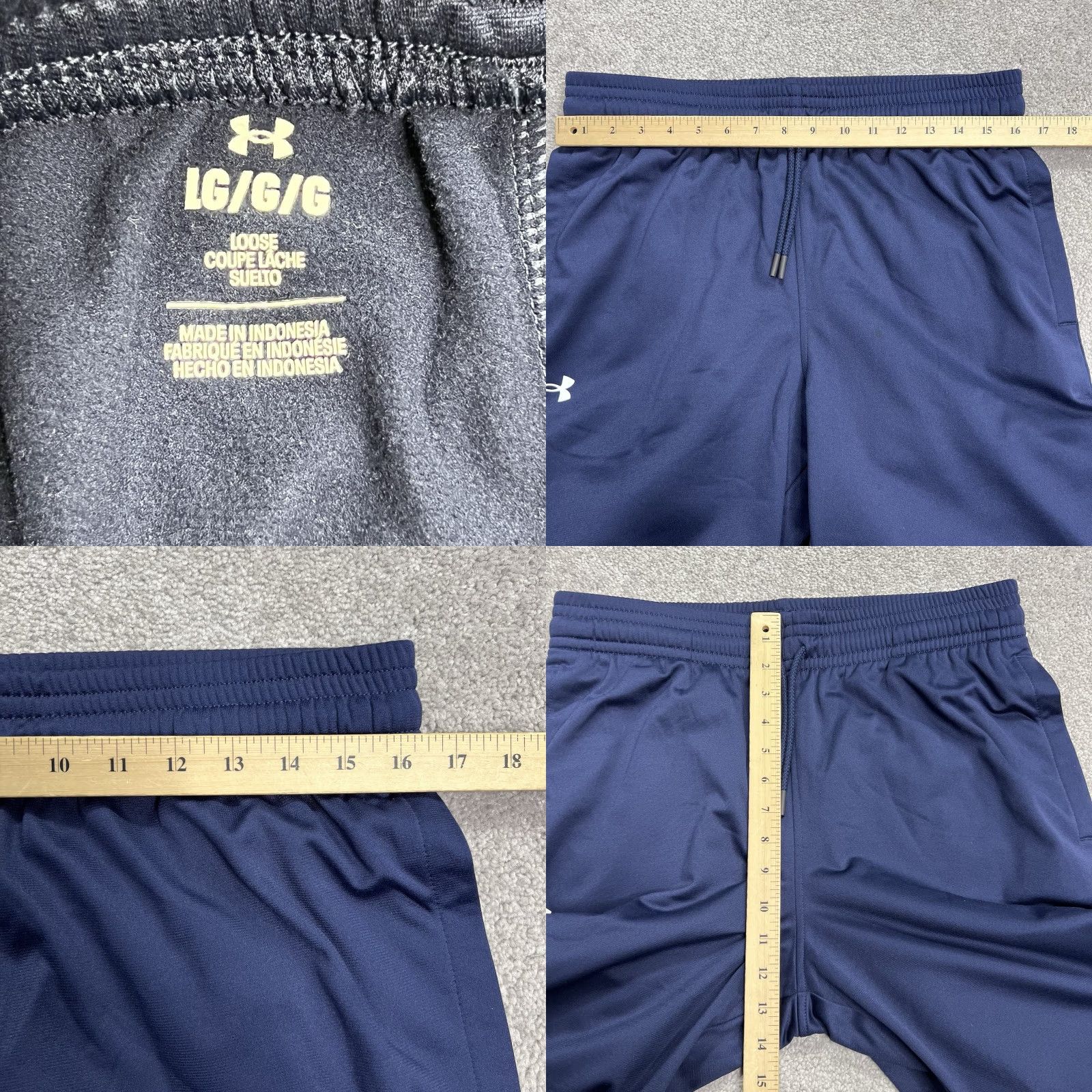 Under Armour Under Armour Sweatpants Mens Large Twister Pants Navy Blue Fleece Lined 1379876 Size US 33 - 8 Thumbnail