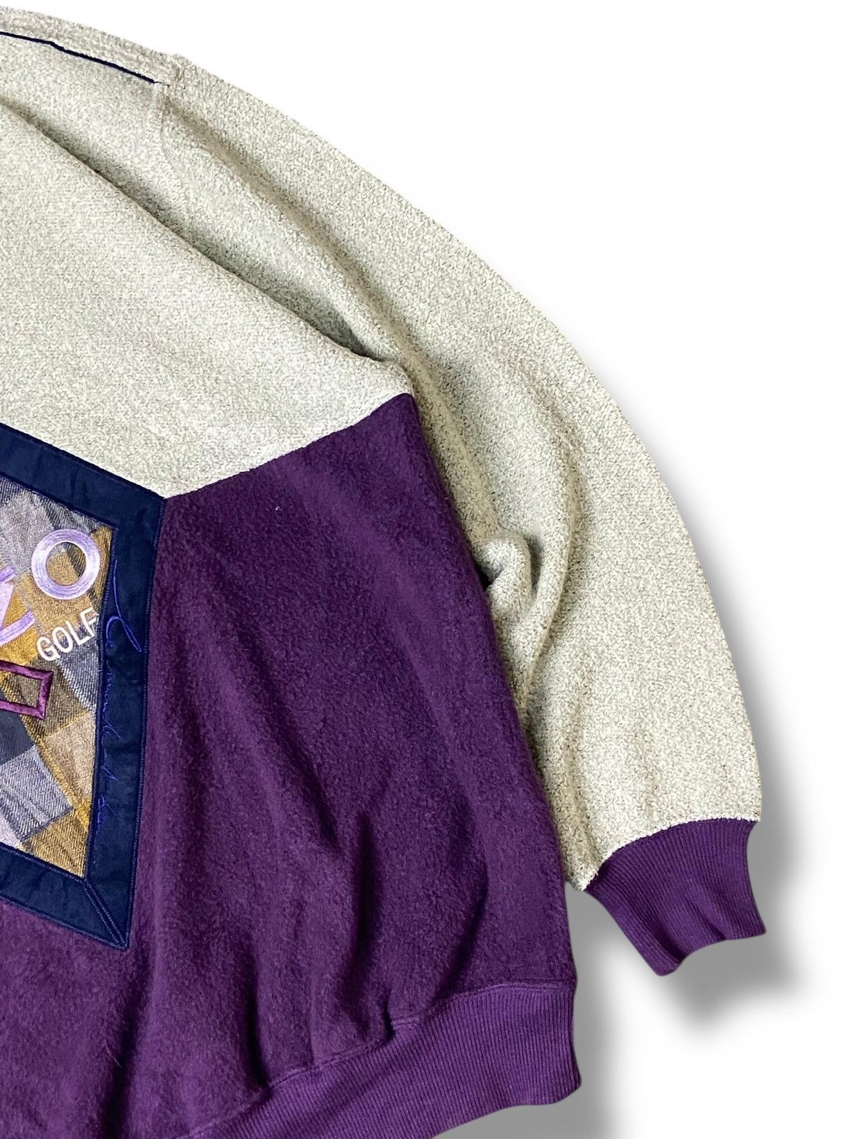 Japanese Brand × Kenzo × Vintage KENZO GOLF Embroidered Colourblock Sweatshirt (118) Size US S / EU 44-46 / 1 - 3 Thumbnail