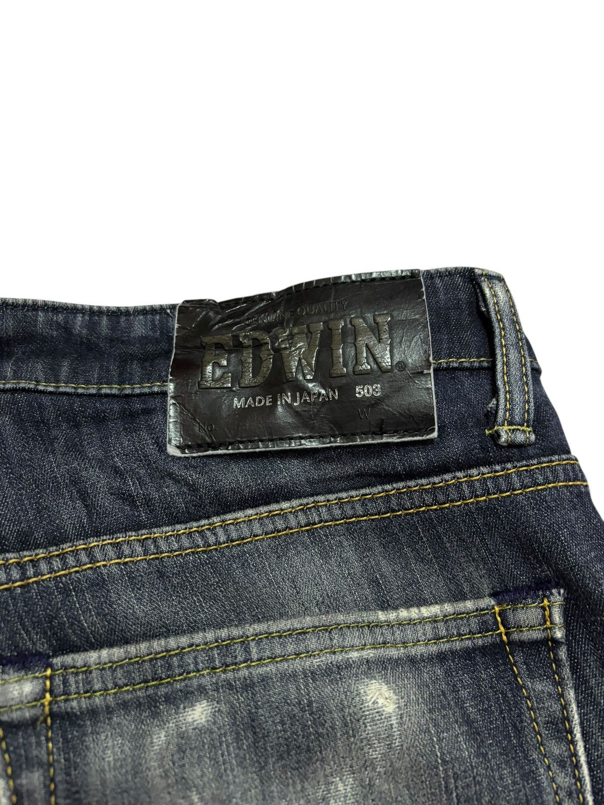 Edwin Vtg Edwin Japan 503 Distressed Jeans Size US 32 / EU 48 - 7 Thumbnail