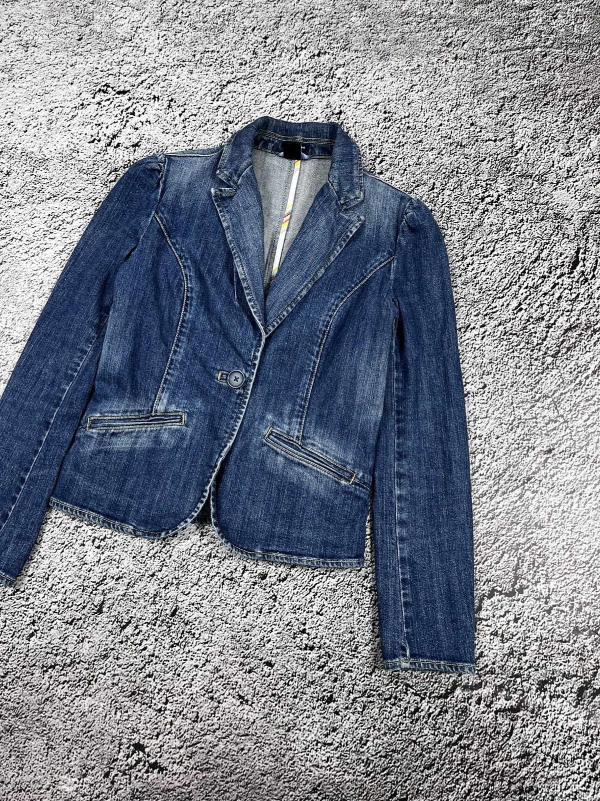 Gap Vintage Y2K Gap denim jacket streetwear grunge size 6 Size XS / US 0-2 / IT 36-38 - 3 Thumbnail