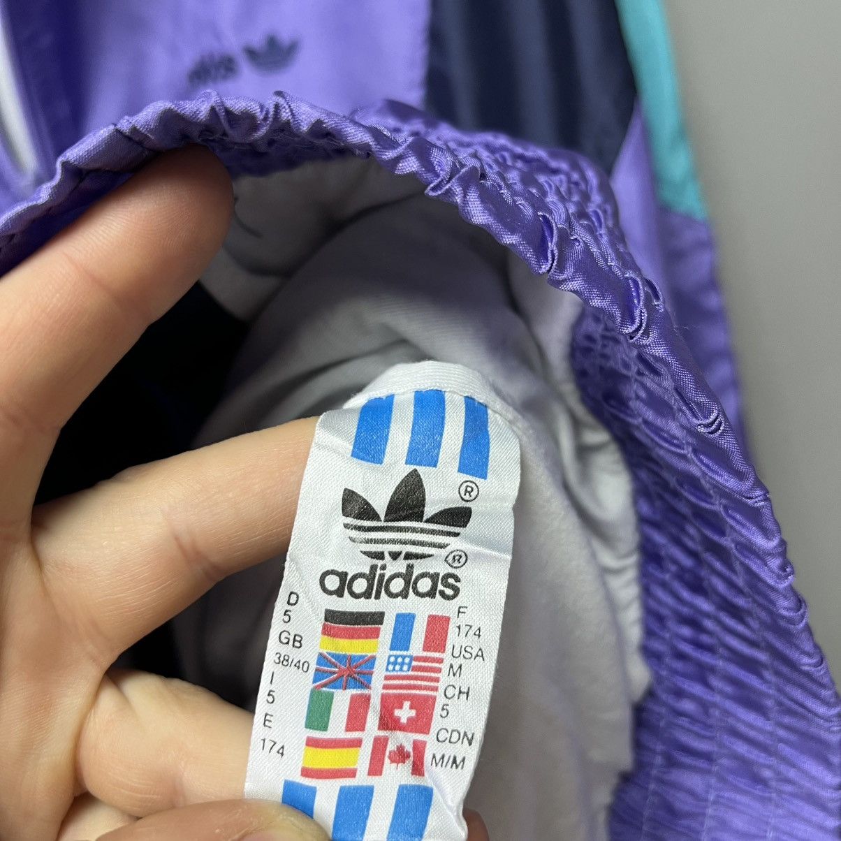 Adidas Adidas Vintage 90s Tracksuit Jacket + Pants full shell set Size US M / EU 48-50 / 2 - 16 Thumbnail