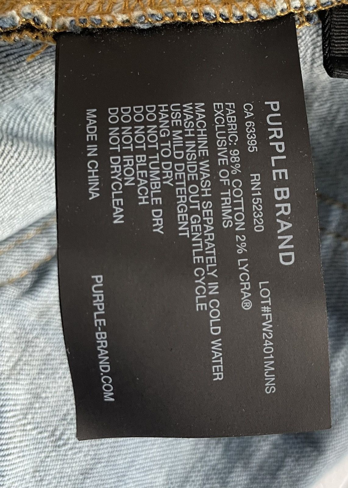 Purple Brand Purple P-001 Skinny Jean Size US 32 / EU 48 - 9 Thumbnail