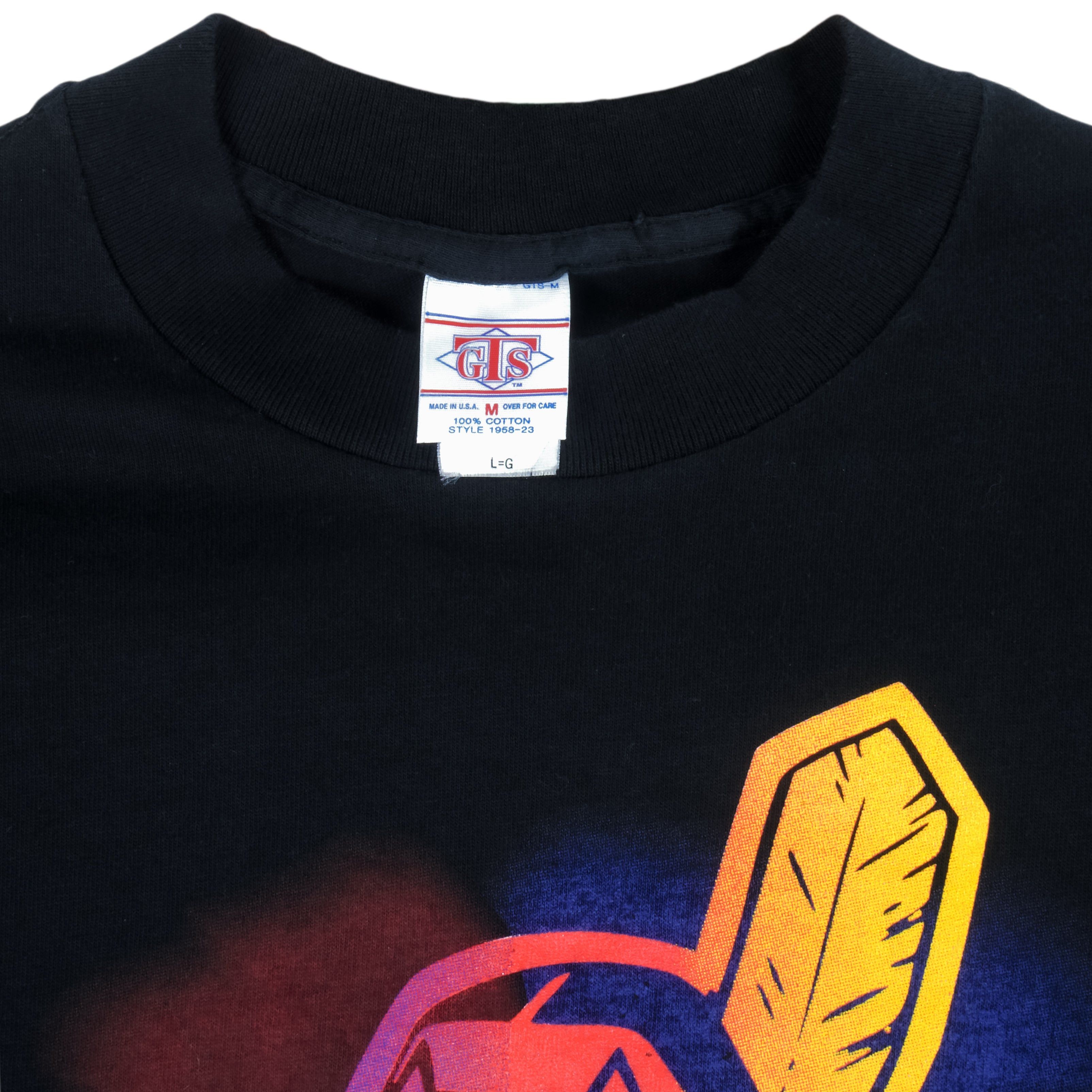 MLB (GTS) - Cleveland Indians Big Logo T-Shirt 1995 Size US M / EU 48-50 / 2 - 5 Thumbnail