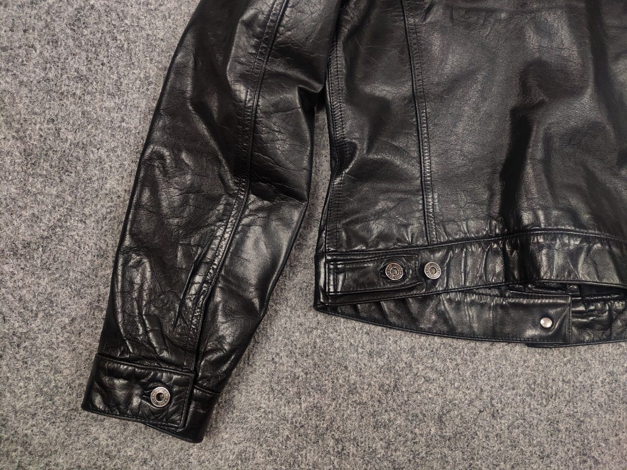 Gap Rare Gap Vintage 1999 Dyed Leather Trucker Rockstar Jacket Size M / US 6-8 / IT 42-44 - 11 Thumbnail