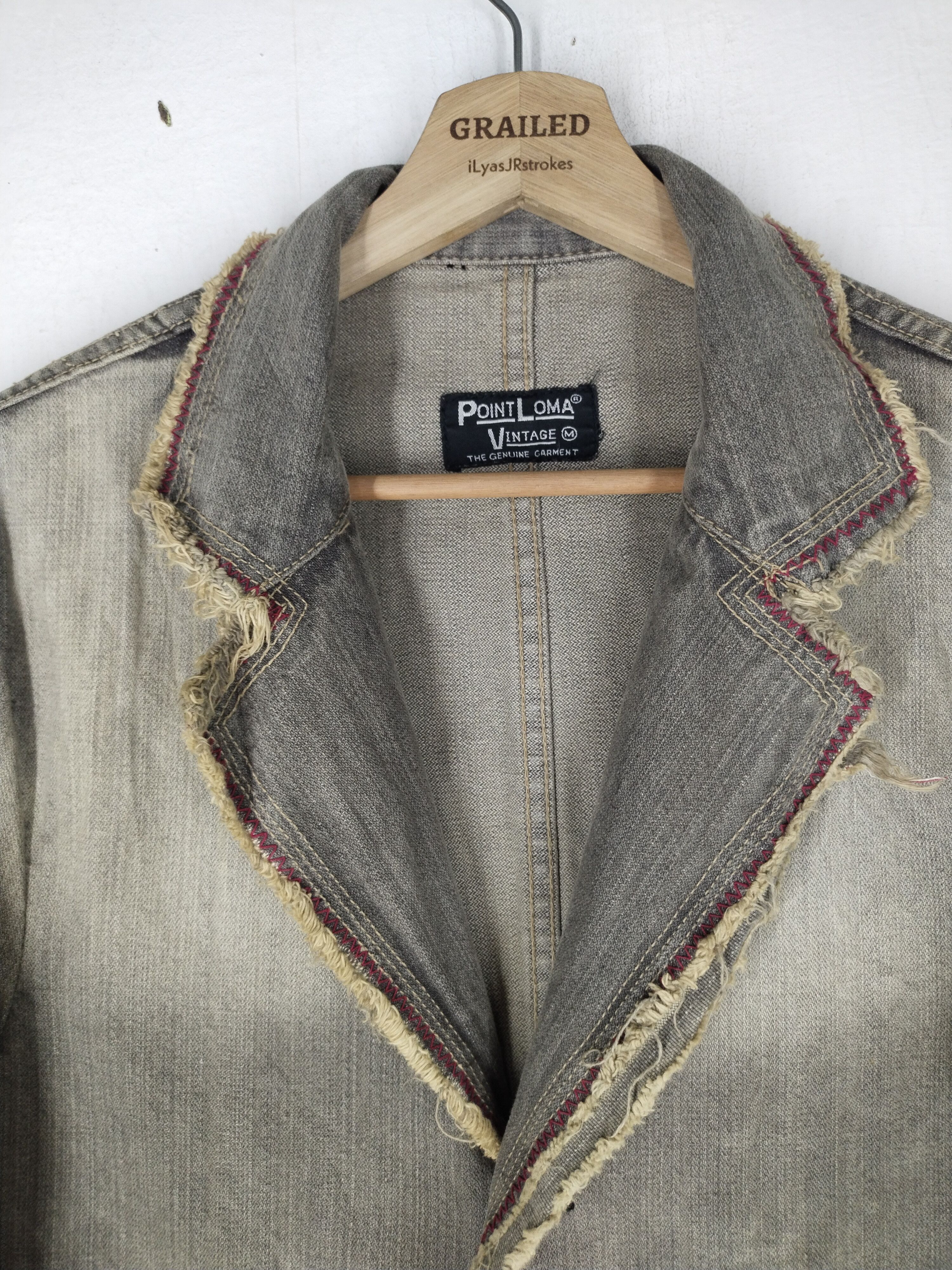 If Six Was Nine × Vintage Vintage Point Loma Denim Distressed Faded Jacket Rare Size US M / EU 48-50 / 2 - 7 Thumbnail