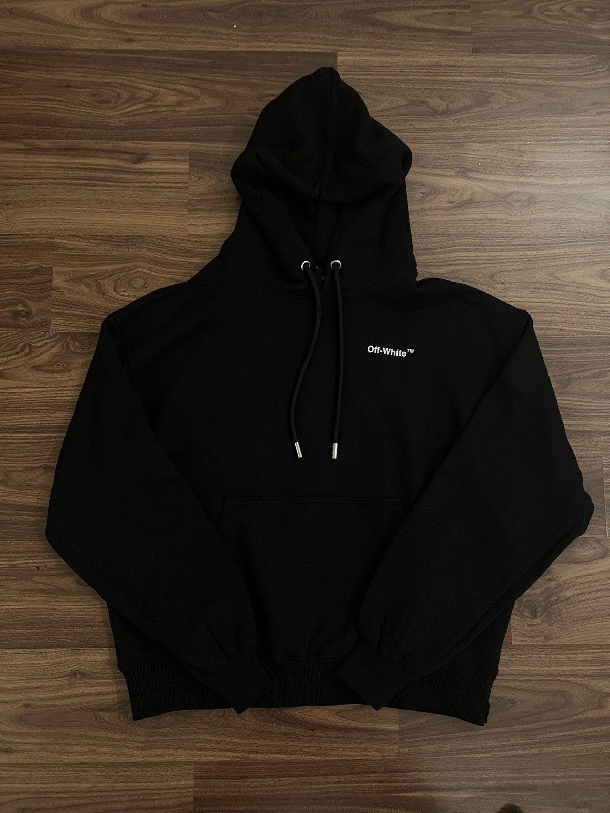 Off-White Off-White Logo Hoodie Black Size US S / EU 44-46 / 1 - 1 Thumbnail