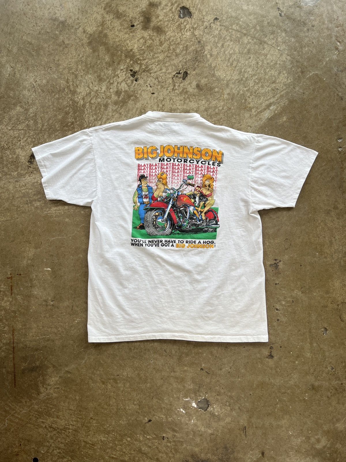 Harley Davidson Vintage Big Johnson Motorcycles Feel the Power Tee XL Size US XL / EU 56 / 4 - 2 Thumbnail