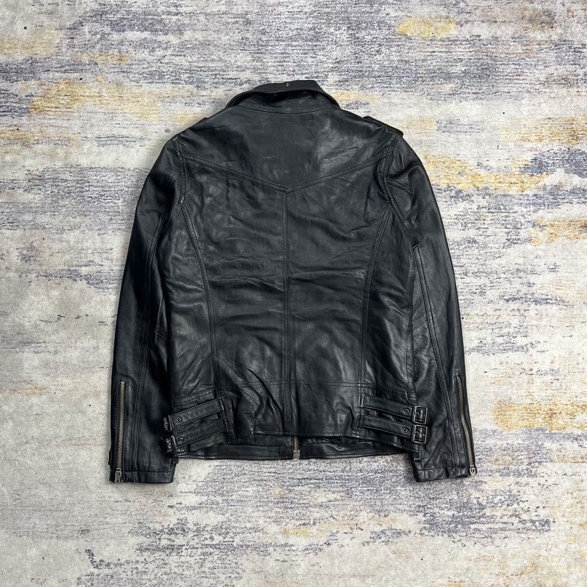 Jackrose riders leather jacket double zipper