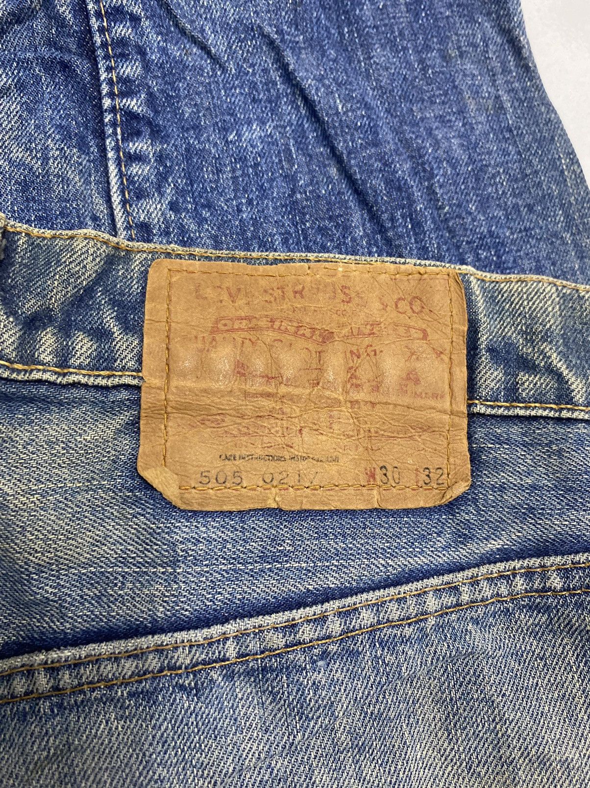 Levi's True Vintage 60s Levis 505 Big E Selvedge Jeans Size US 29 - 13 Thumbnail