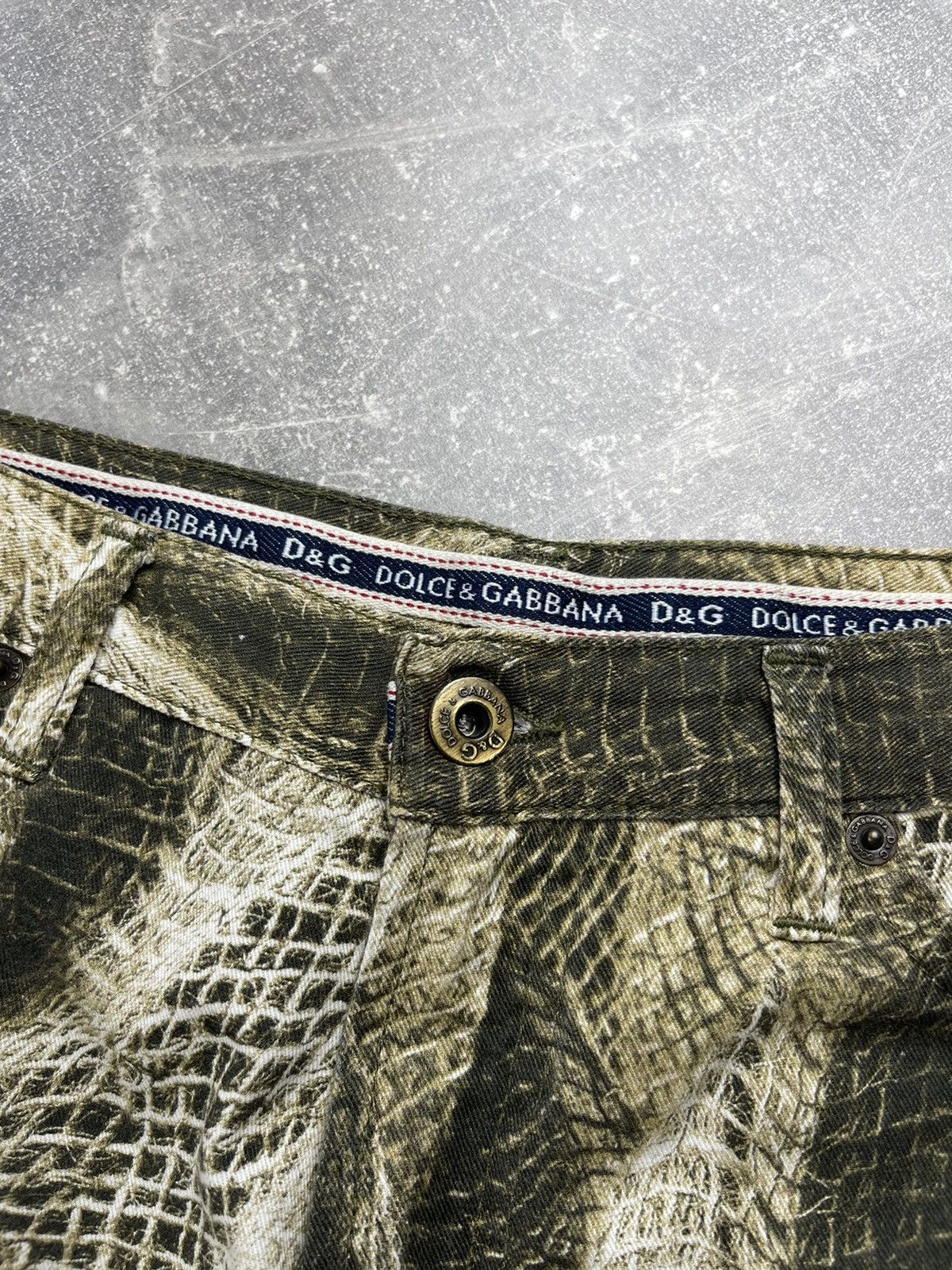Dolce & Gabbana RARE Vintage D&G Dolce & Gabbana Snake Print Pants Y2K 00s Size 28" / US 6 / IT 42 - 10 Thumbnail