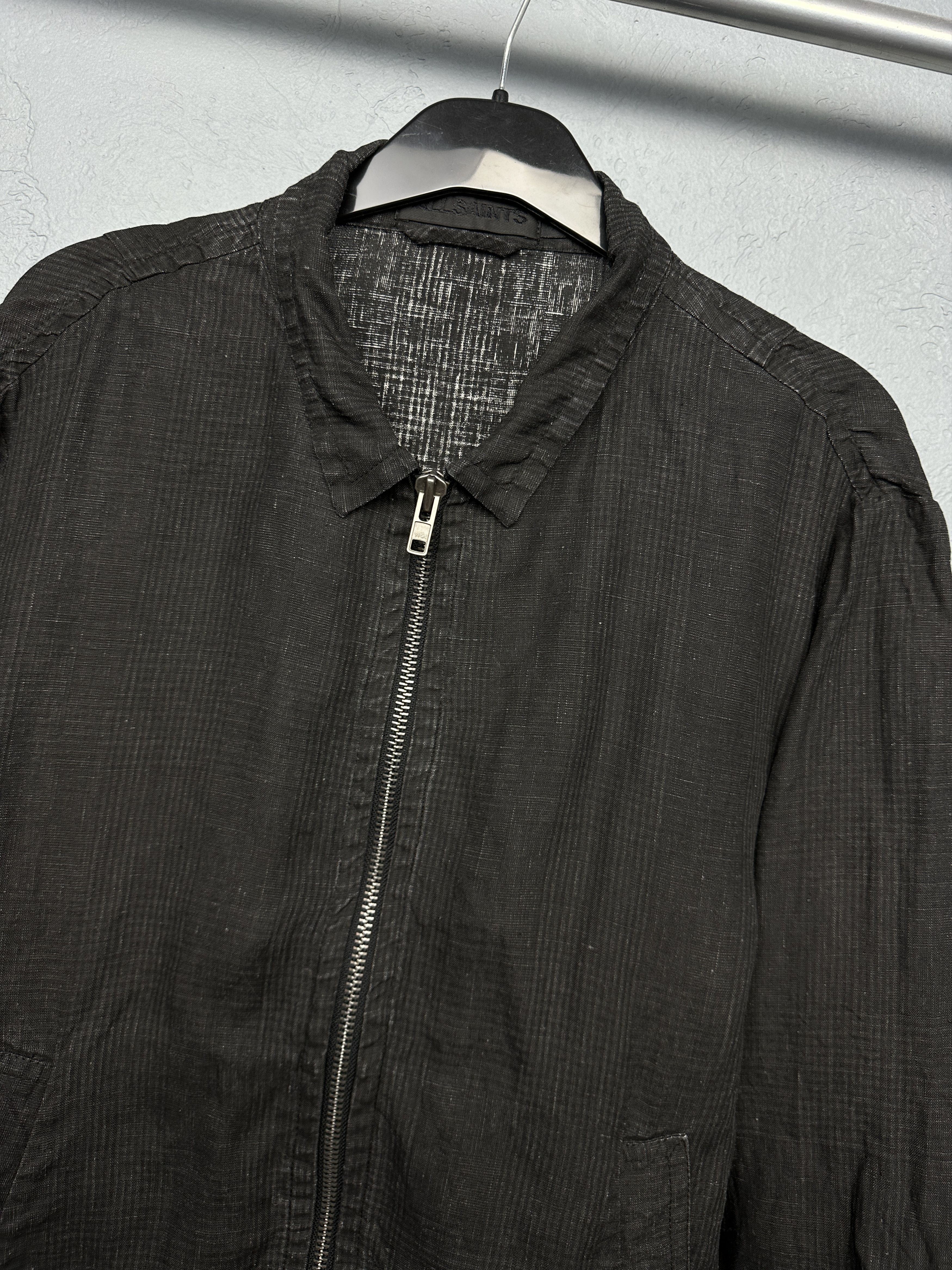 Allsaints Allsaints Vintage Mens Linen Jacket Size US L / EU 52-54 / 3 - 2 Thumbnail