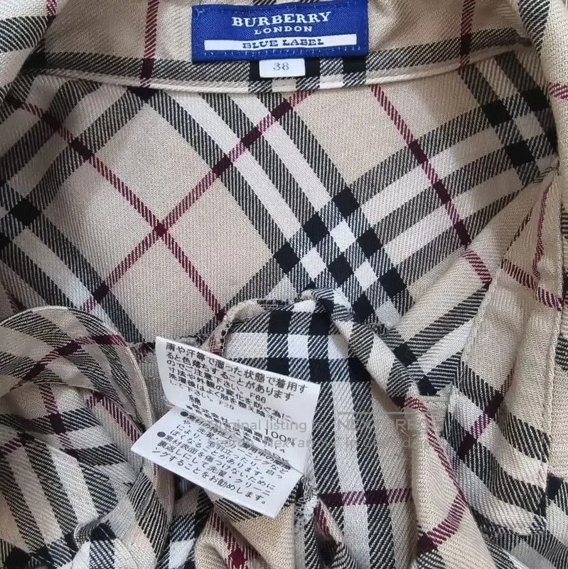 Burberry Burberry Women's Khaki Cotton Check Shirt. Size M / US 6-8 / IT 42-44 - 5 Thumbnail