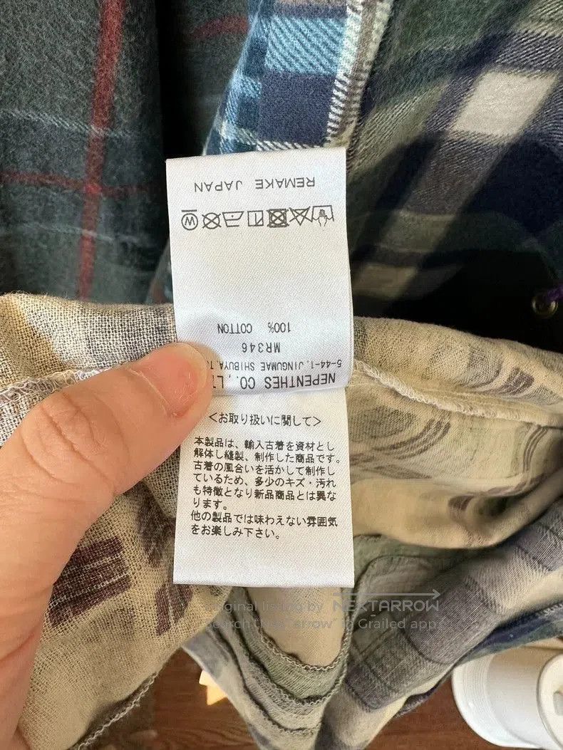 Other Needles Rebuild 7 Cuts Flannel Shirt - dmc. Size US L / EU 52-54 / 3 - 6 Thumbnail