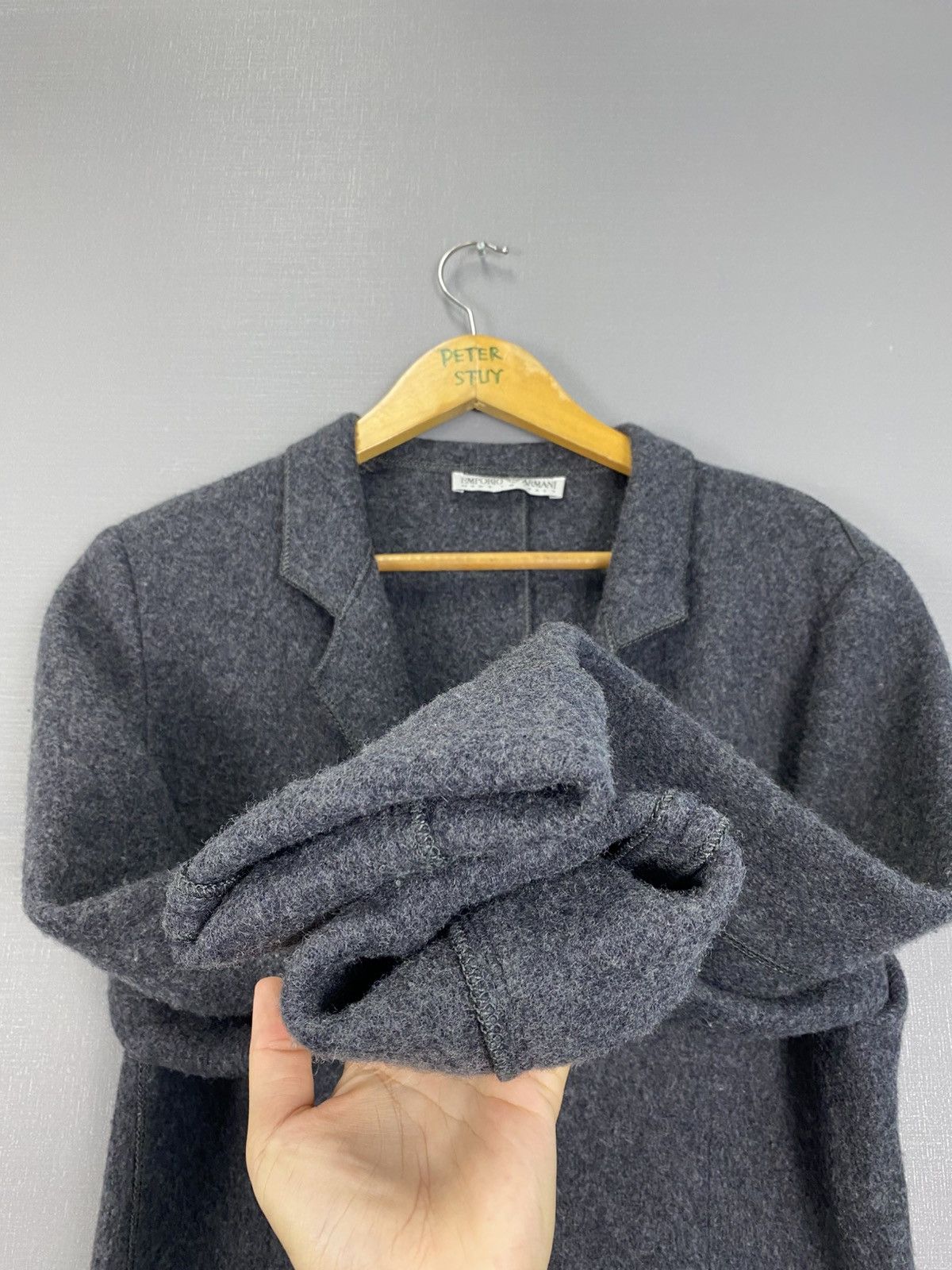 Emporio Armani × Vintage × WE Fashion Emporio Armani long coat Size US XXS / EU 40 - 7 Thumbnail