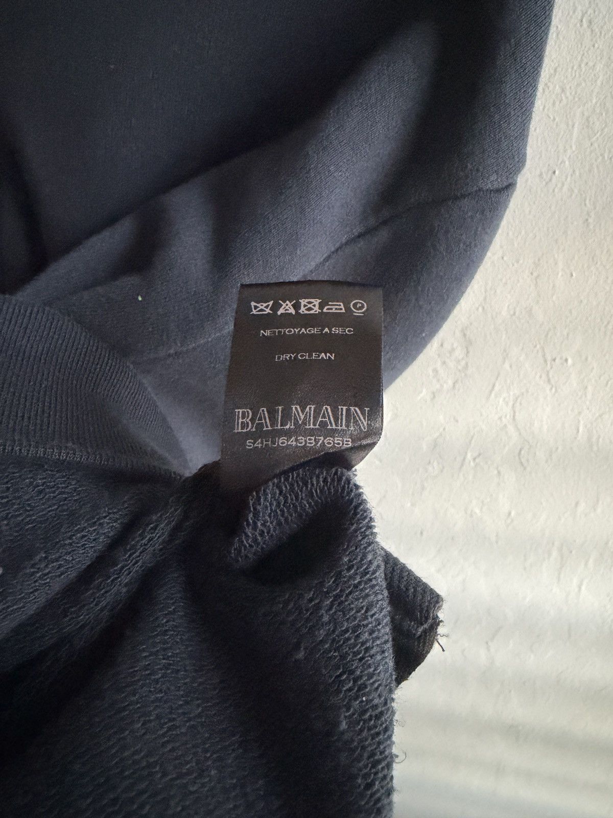 Balmain SS10 Balmain Crest Navy Double Side Zip Size US M / EU 48-50 / 2 - 7 Thumbnail