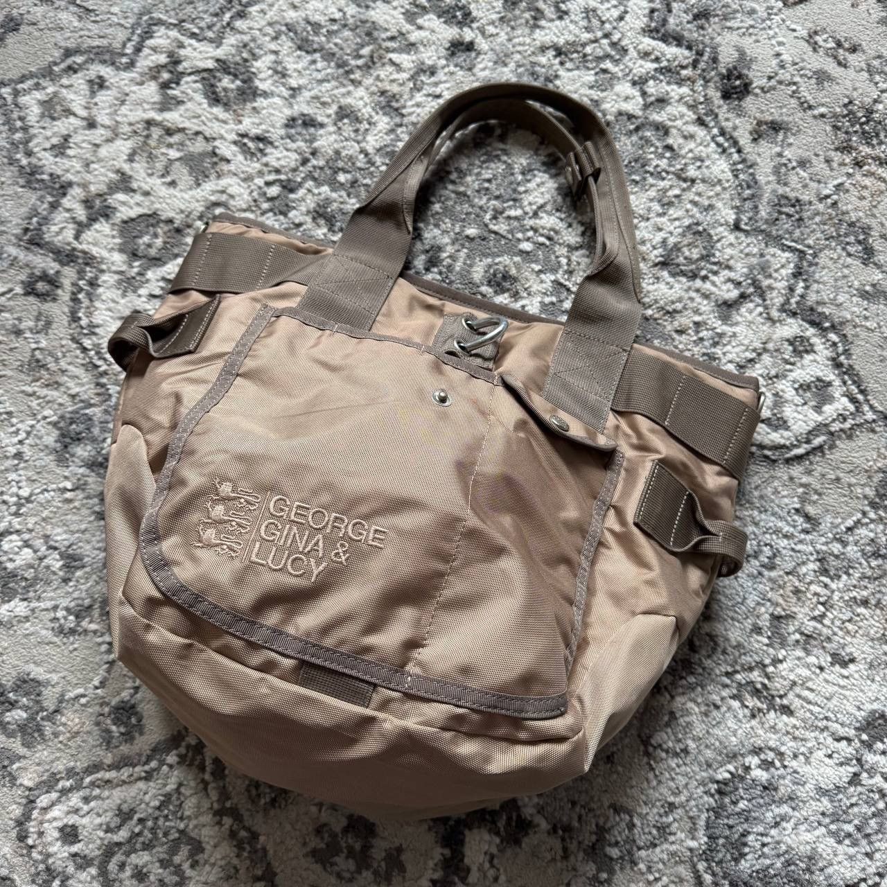 Japanese Brand George Gina & Lucy GGL Metallic Nylon Avantgarde Retro Bag Size ONE SIZE - 3 Thumbnail