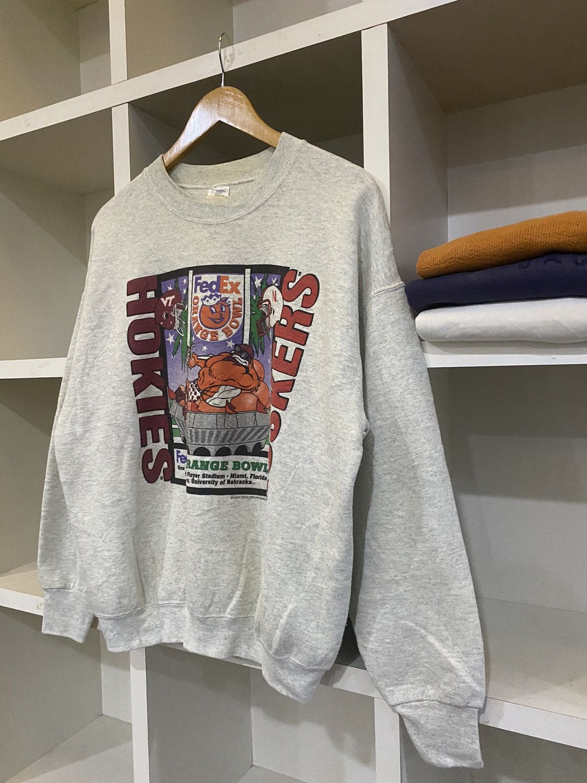 Vintage Vintage Fedex Orange Bowl Sweatshirt Size US S / EU 44-46 / 1 - 3 Thumbnail
