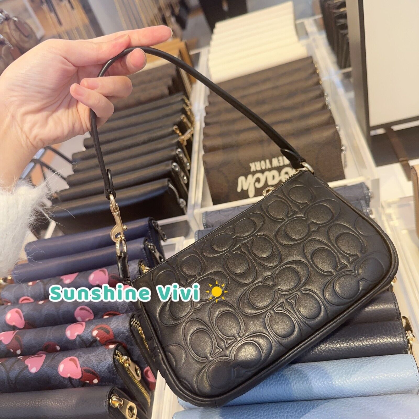 Coach NWT Coach Nolita 19 In Signature Leather CZ456 gold/ black Size ONE SIZE - 2 Thumbnail