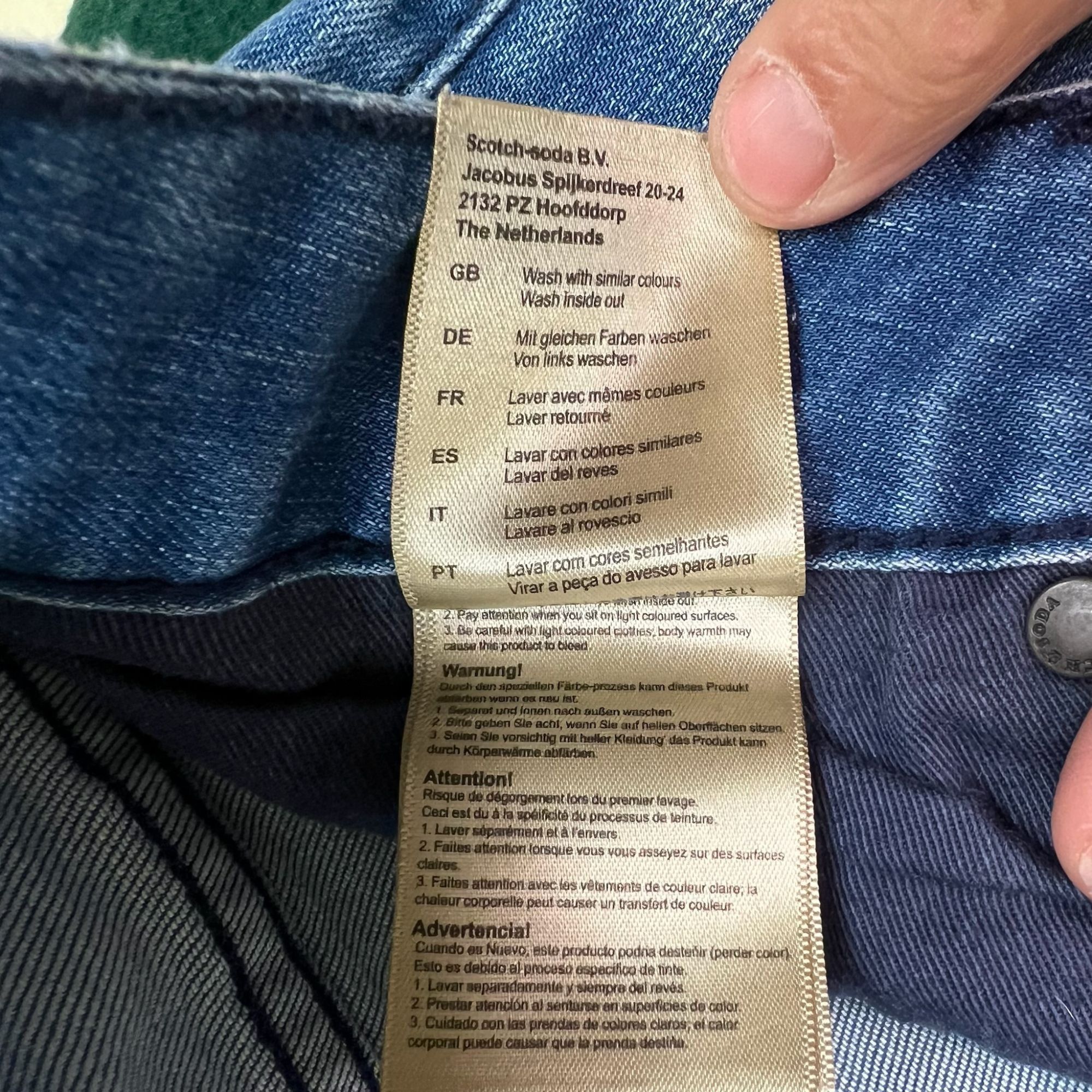 Scotch & Soda Scotch & Soda Mens Slim-Fit Blue Denim Jeans W30/L32 Cotton Size US 30 / EU 46 - 8 Thumbnail