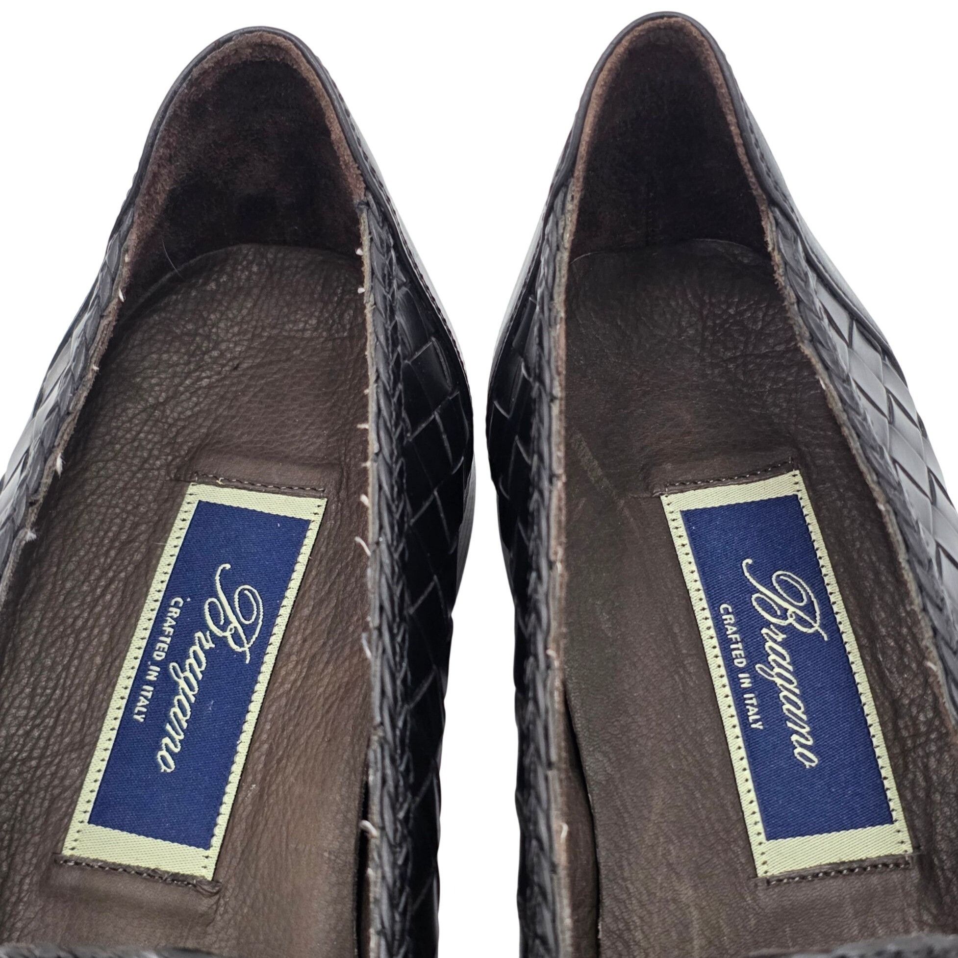 Bragano NEW Vintage Bragano Exotic Crocodile Leather Tassel Loafers Size US 8.5 / EU 41-42 - 4 Thumbnail