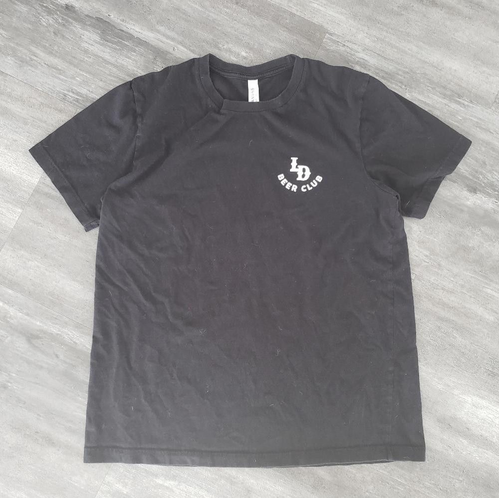 Designer Black LD Beer Club Promo Short Sleeve Size L / US 10 / IT 46 - 1 Thumbnail