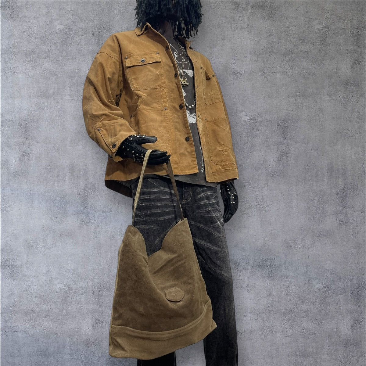 Le Grande Bleu (L.G.B.) Suede Leather Rookie Bud Shoulder Bag margiela julius 1🟩6 Size ONE SIZE - 5 Thumbnail
