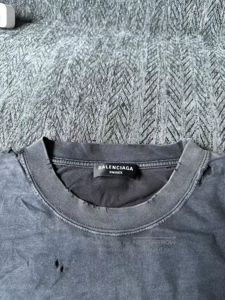Balenciaga Balenciaga Distressed Scissors Short Sleeve Size US XL / EU 56 / 4 - 3 Thumbnail