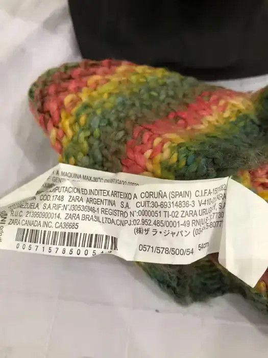 Zara Zara Striped Design Knit Beanie Hat Size ONE SIZE - 4 Thumbnail