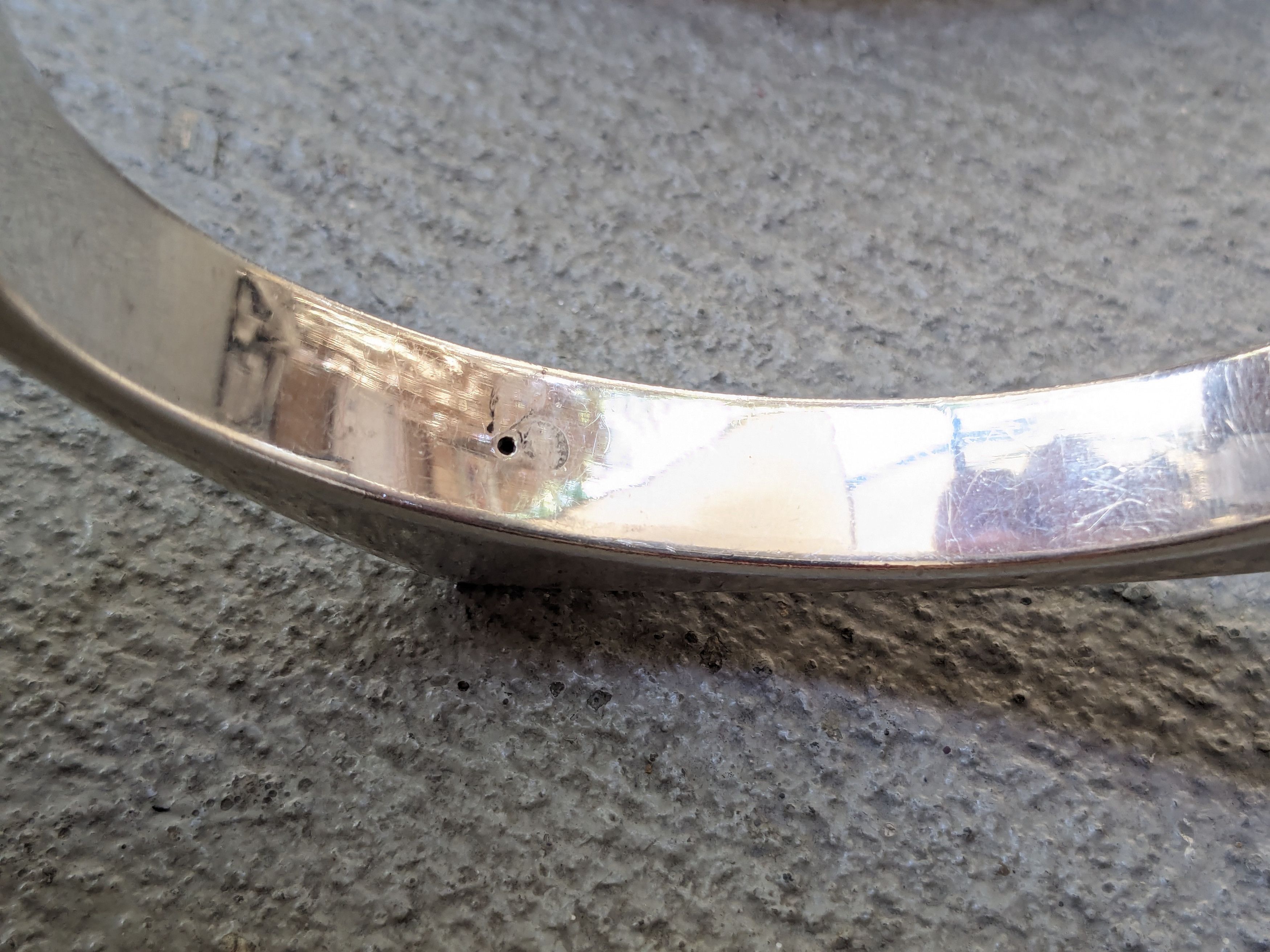 Gucci × Tom Ford × Vintage Gucci Sterling Silver Bracelet Modern Industrial 7.25 Bangle Size ONE SIZE - 4 Thumbnail