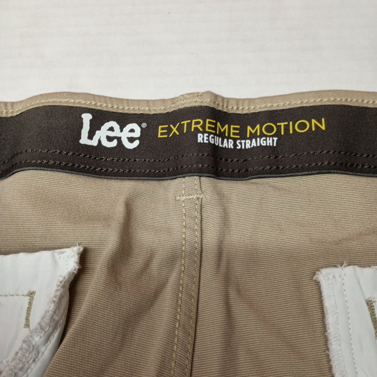 Lee Lee Extreme Motion Cargo Pants Men's 48x32 Beige Regular Fit Size US 44 / EU 60 - 5 Thumbnail