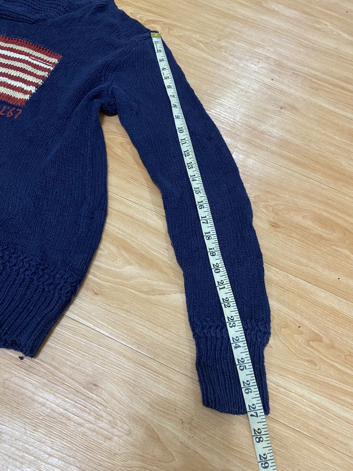 Polo Ralph Lauren Vintage Polo Ralph Lauren USA FLag knitted sweater Size US L / EU 52-54 / 3 - 14 Thumbnail