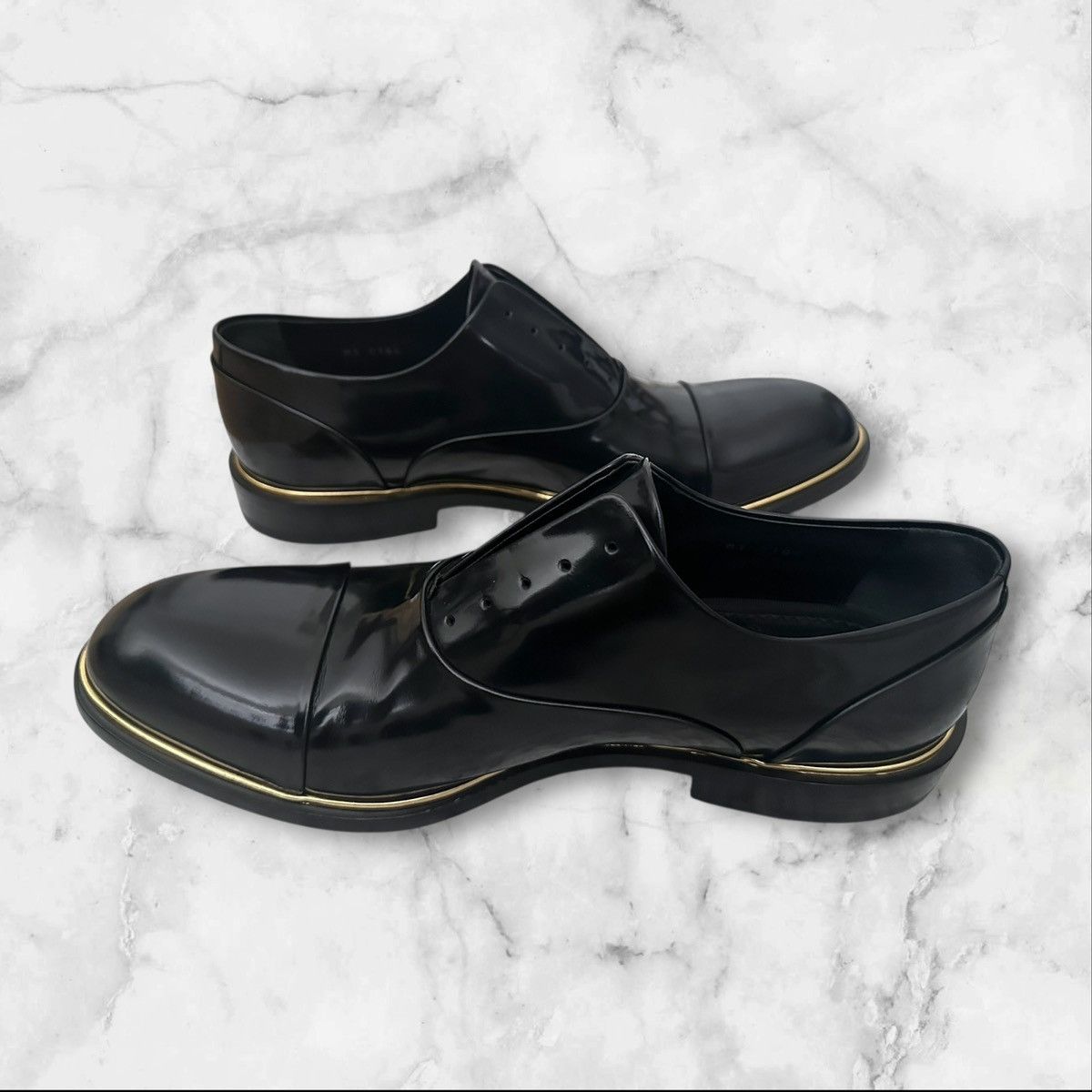 Louis Vuitton LV Premium Gold Line Dress Shoes Size US 9.5 / EU 42-43 - 10 Thumbnail