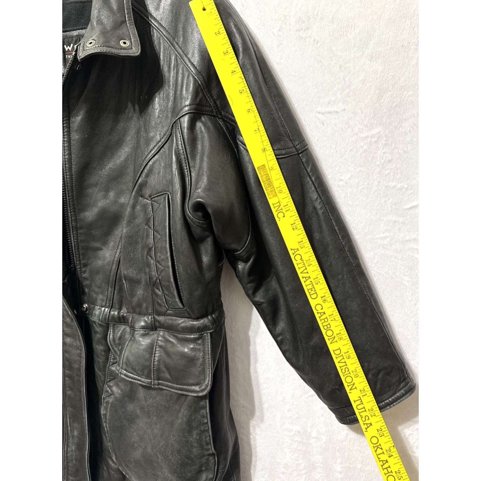 Vintage Wilsons Black Leather Jacket Mid Length M Size US M / EU 48-50 / 2 - 3 Thumbnail