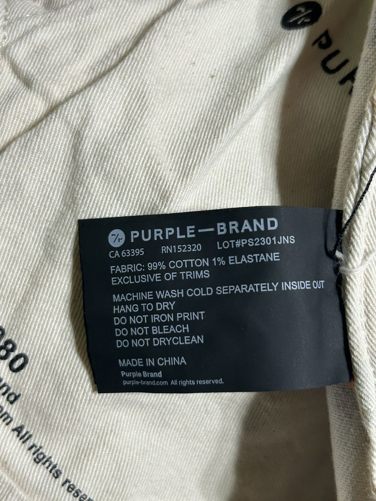 Purple Brand Twill Cargo Pants Orange