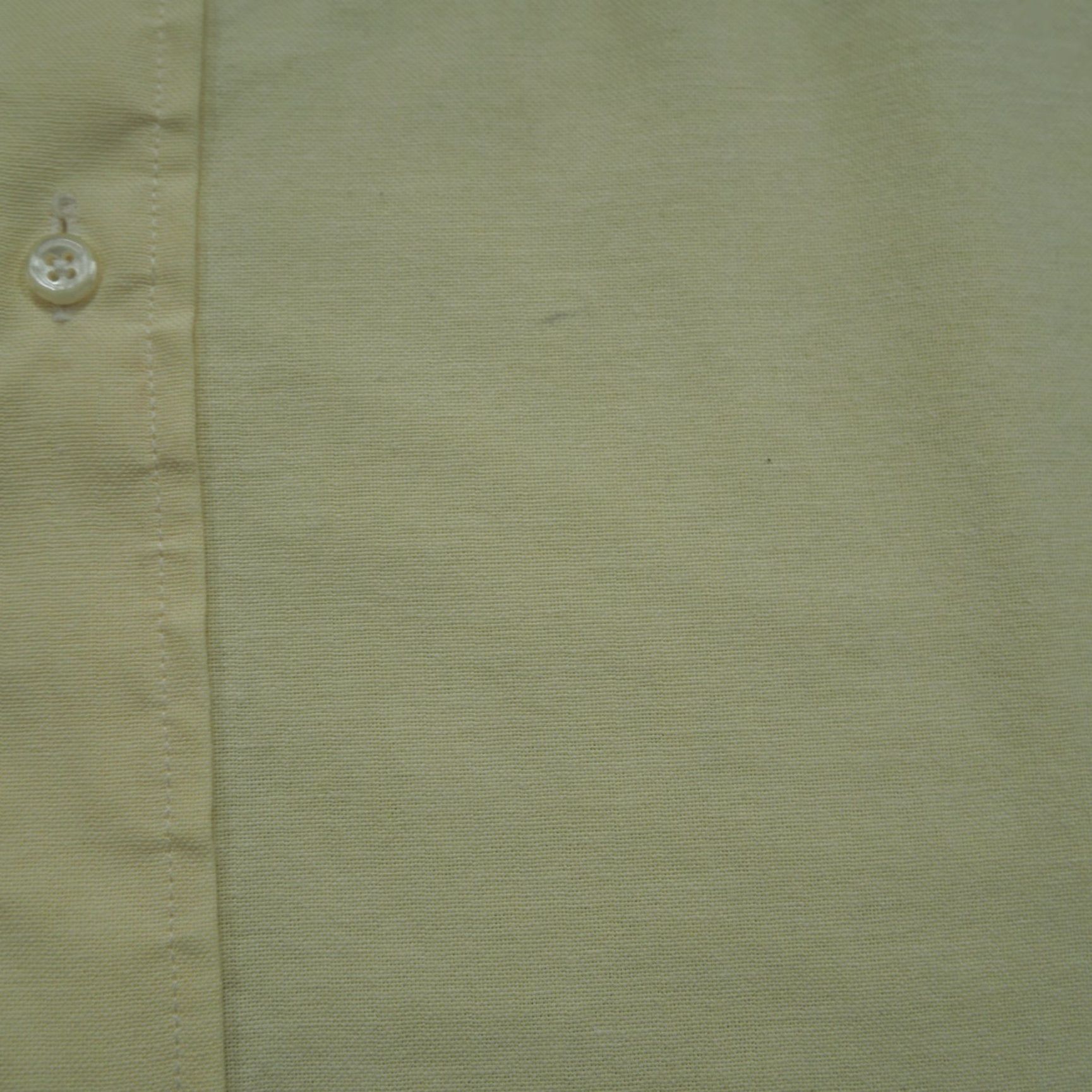 Arrow VINTAGE Arrow Shirt Mens 16 Yellow Button Down Oxford Dover Short Sleeve Collared Button-Up Pocketed Cotton 15 Regular Size US M / EU 48-50 / 2 - 6 Thumbnail