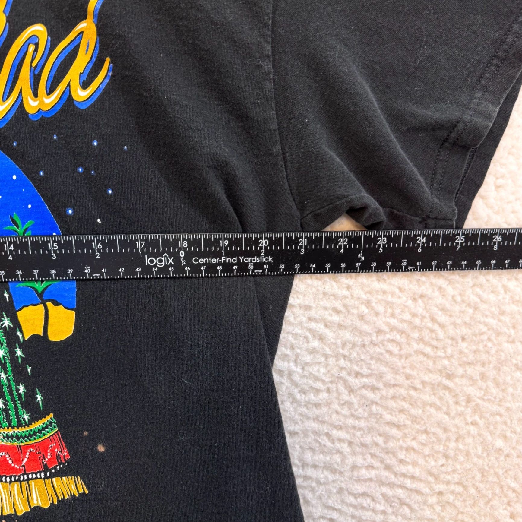 Lee VINTAGE Christmas T-Shirt Large Mens Black Feliz Navidad Wise Men Graphic Shirt Mens L Black Christmas Feliz Navidad Wise Men Graphic Tee Size US L / EU 52-54 / 3 - 6 Thumbnail