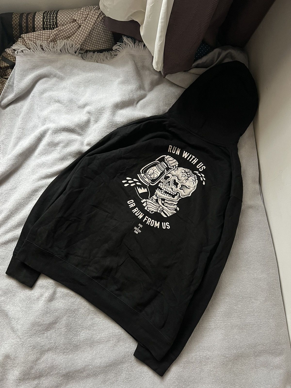 Ed Hardy × Vintage Vintage jnco Ed hardy style skull hoodie avant garde punk Size US L / EU 52-54 / 3 - 1 Thumbnail