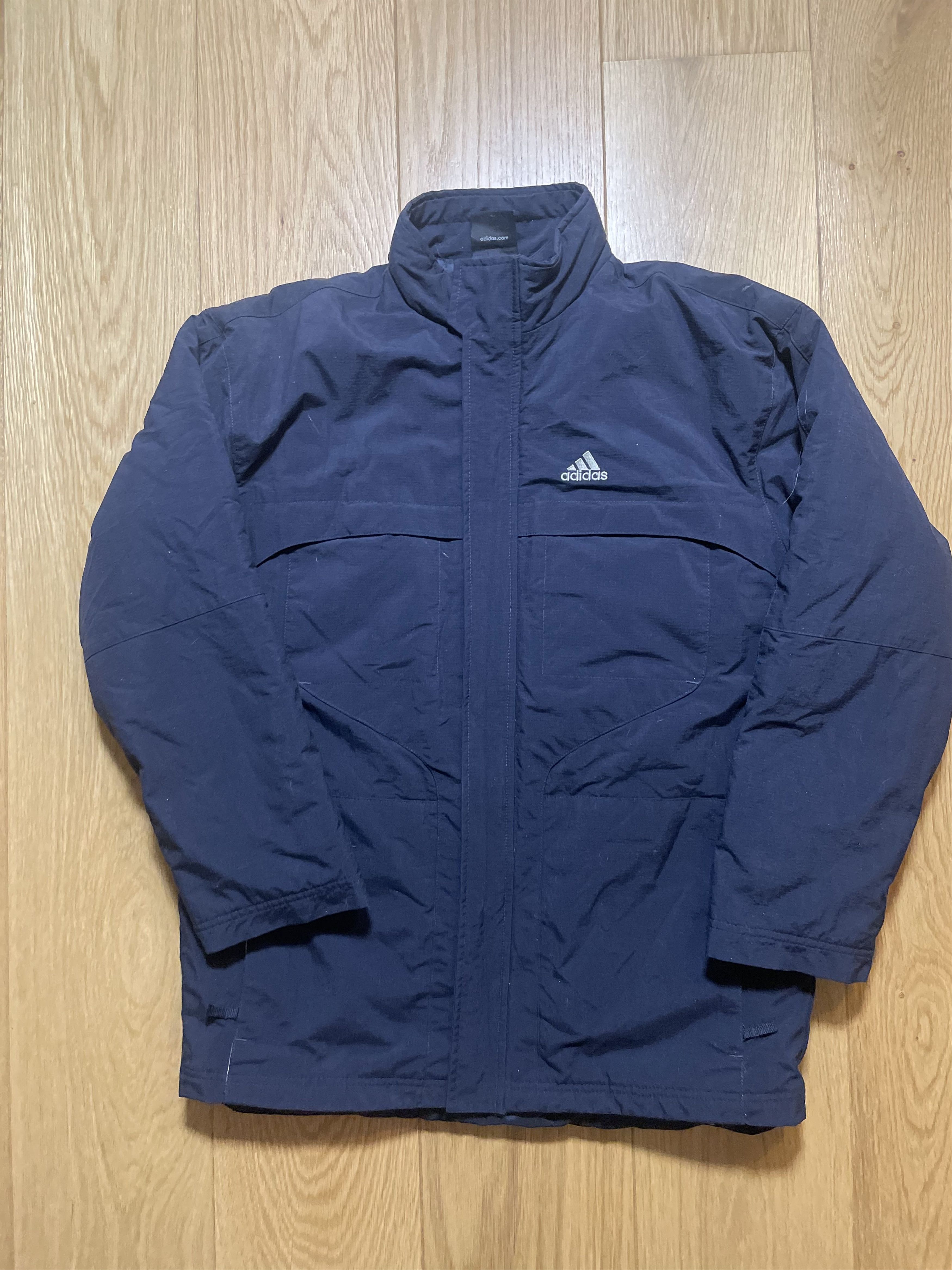 Adidas Adidas Vintage Navy Jacket Full Zip Minimal Size US XS / EU 42 / 0 - 1 Thumbnail